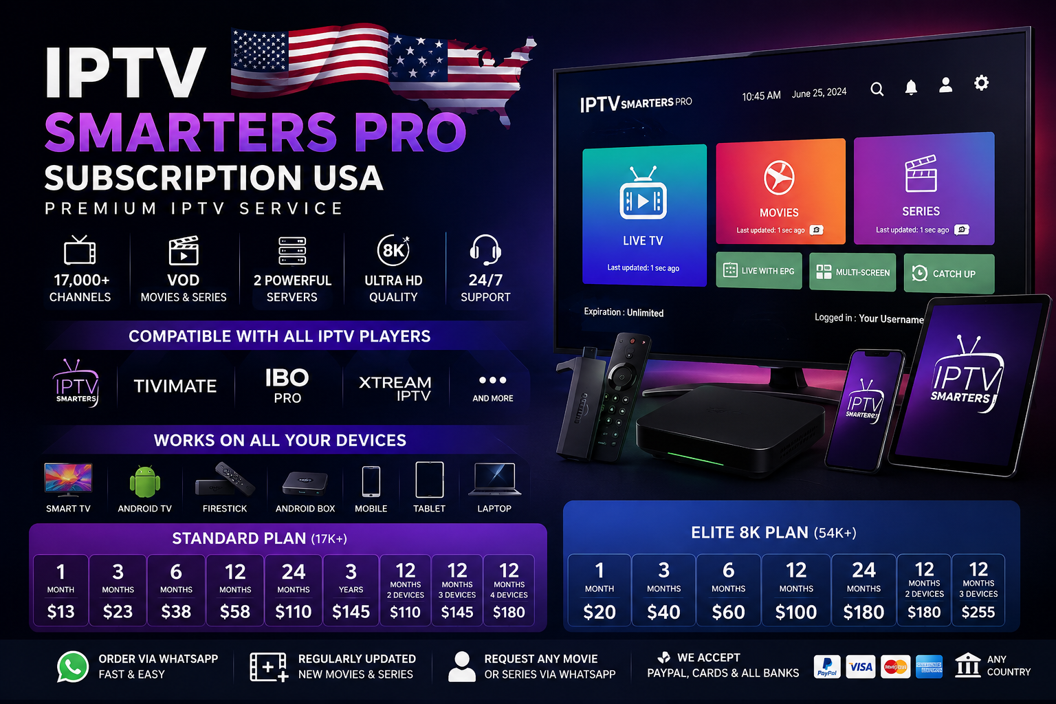 Family IPTV Subscription USA